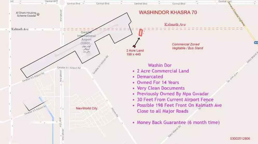 1000 sq yard commercial / Industrial land in Gwadar